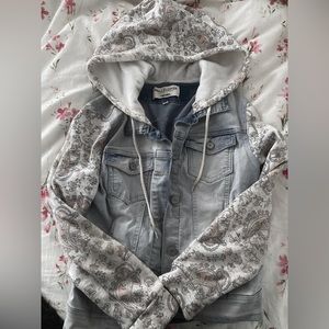 authentic hooded denim jacket